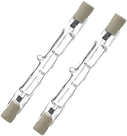 UGEFKMQ Lampadine Alogene R7S 78mm 230V 100W Proiettore Alogeno Lineare Dimmerabile J78 Lampadina Alogena R7S Lineare Doppia Testa Luce Alogena R7S Bianco Caldo 6Pc 75W