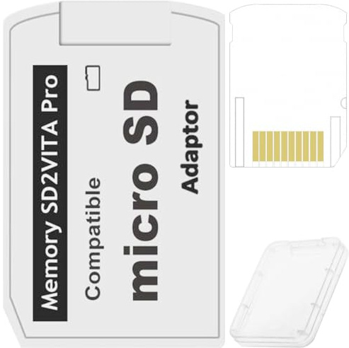 ZHUROUPU SD2Vita Game 6.0 Speicherkarten Adapter für PS Vita PSV 1000/2000 | Micro-SD-Adapter, 3.60 HENkaku Enso System, TF-Kartenhalter mit Unterstützung für bis zu 256 GB, Upgrade auf Version 6.0