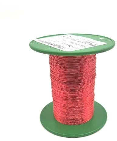 Lackdraht, lackierter Kupferdraht-Spule 18AWG, 36AWG, 26AWG, 0,4mm, 0,15mm, 0,19mm, 0,17mm, roter Draht QA-1/155 für Transformator(OD 0.05mm)
