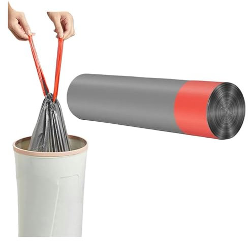 Garbage bag15/50Pcs Disposable Garbage Bag Thickened Plastic Waste Bage Bathroom Kitchen Garbage Storage Bag-Grey 15 Pcs(Grey)