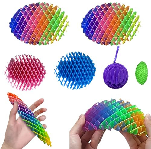 ChAusa 6 Pcs Fidget Worm Toys Fun Stretch Flexible Worms for Kids and Adults Stretch Sensory Stress Toys Relieve Stress and Anxiety Finger Toys for Children with Autism ADHD