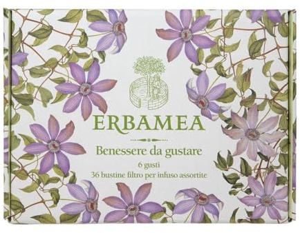 Erbamea Benessere da Gustare Cofanetto Regalo con Infusi, 36 bustine
