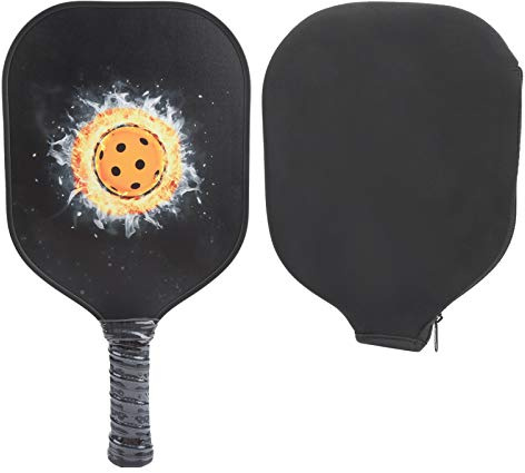 Raquette de paddle de pickleball professionnelle en fibre de verre surface PP Core intérieur extérieur entraînement débutant athlète avancé 15,4 x 8,1 pouces