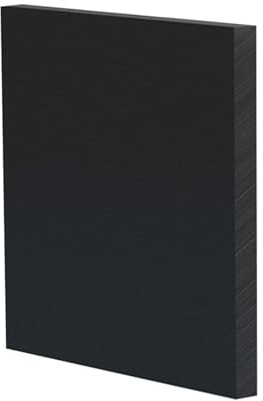 Panneaux en plastique ABS, adaptés aux accessoires de construction, 30 cm x 30 cm, 3 couleurs, noir, épaisseur: 5 mm(Black,Thickness:5mm)