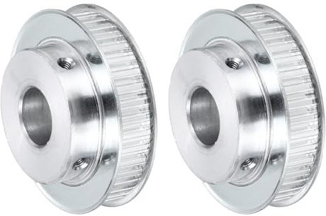 sourcing map Zahnriemenscheibe, Aluminium, XL40 Zähne, 19 mm Bohrung für 10 mm breite Riemen, 3D-Drucker, CNC-Maschinen, Industrie, 2 Stück