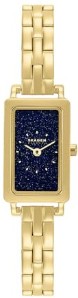 Skagen Hagen Damklocka, Quartz tvåhandsurverk med armband i rostfritt stål eller läder