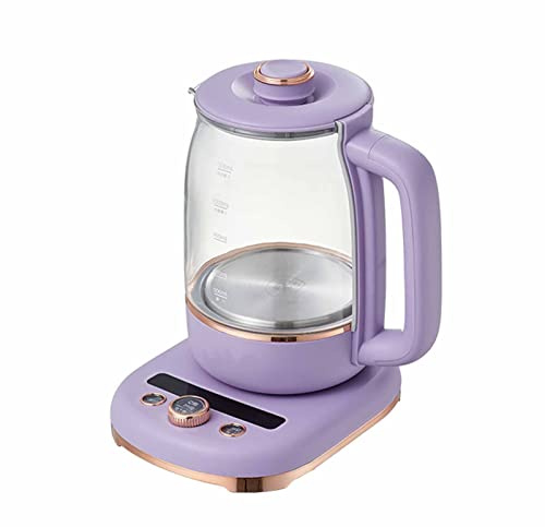 OIFAODAO, 1.5L Funzione Cura Pentola Bollitore Multifunzione Macchina da tè for la casa Fondo anti-pasta in acciaio inossidabile con temperatura regolabile ，Bollitore elettrico(Green)