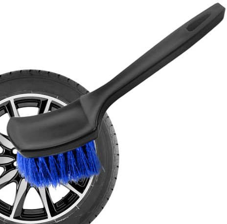 Cepillo Limpiador de neumáticos | Cepillo Limpiador de Llantas duras | Herramientas de Limpieza con Mango Antideslizante para Eliminar Manchas, Lavado sedán, SUV, camión, Motocicleta