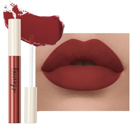 Brillo de labios antiadherente: barra de labios mate de larga duración con fórmula líquida, hidratante y nutritiva, colores vivos, acabado brillante y no pegajoso, a prueba de manchas para