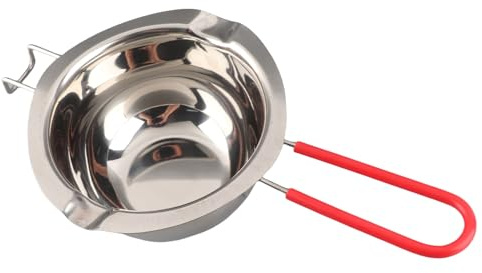 Haofy Olla para Derretir, Baño María de Acero Inoxidable, Olla para Fondue para Derretir Chocolate y Dulces, Gran Capacidad de 500 Ml para Cocinar y Hornear