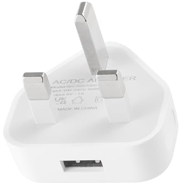Security-01 USB Charger Plug, 5V 1A 5W AC to DC Power Supply Adapter, Compatible with IP camera, Tablets, MP3 players, E-Readers, Smartphones, Power tools and more, White