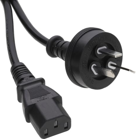 Australian Plug IEC C13 Cable 10A 250V 2M Black