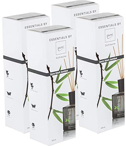 Essentials by Ipuro Black Bamboo 200ml Durfträume (4er Pack)