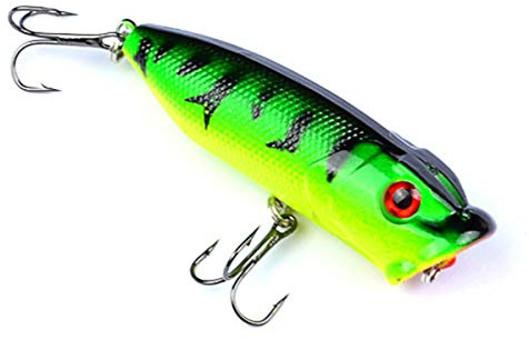 Cocolook mit 2 Drillinge 1Pc 12g Popper Angelköder Artificial Angeln harten Köder-Eis-Fische 7,3cm, 73mm