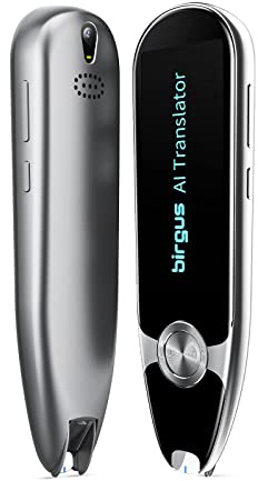 Birgus Scanner Reader Pen for Dyslexia, OCR Digital Translation Pen 112 Languages Pen Reader Text to Speech Device