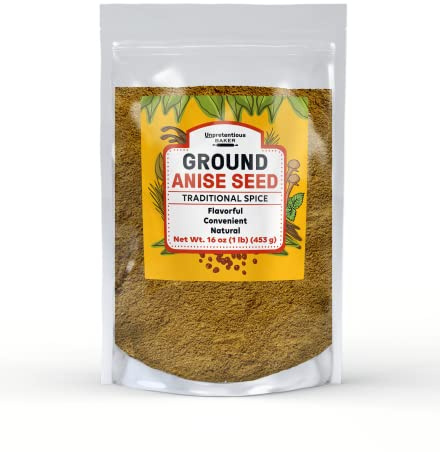 Unpretentious Ground Anise Seed, 1 lb, Licorice-Like Flavor, Meats & Pie Fillings, Convenient