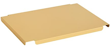 HAY Colour Crate Lid M Deckel Colour Crate aus pulverbeschichtetem Stahl, Farbe: golden Yellow, Maße: 26,5 cm L x 34,5 cm B x 1,5 cm H, AC458-A602-AF64