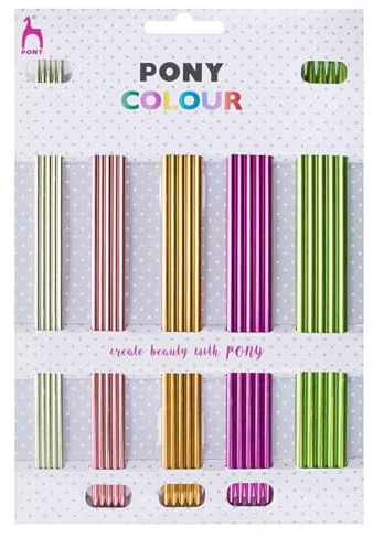 Conjunto de Agujas para Calcetas Pony Colour 20 cm 2.50-4.50 mm con Lunares