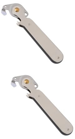 PRETYZOOM 2stücke Manueller Dosenöffner Aus Edelstahl Ergonomischer Dosenstecher Für Zuhause Camping Und Gastronomie Komfortabler Griff Kompakt Und Tragbar Für Schwache Hände Und