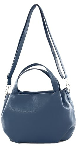 modamoda de T218 Damen Leder Henkeltasche Tragetasche Schultertasche handmade in Italy