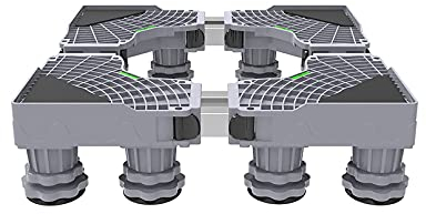 Base de Support de Machine à Laver Support de Base de Machine à Laver réglable Support de réfrigérateur pour réfrigérateur Longueur du Socle 45-60 cm Largeur 47-60 cm Support pour Machine à glaçons
