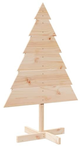 imasay Albero di Natale Decorativo in Legno 110 cm in Legno Massello,Albero Natale，Christmas Tree，Alberi di Natale，Alberi Natale