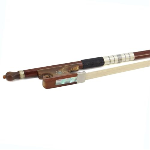 Geigenbogen volle Größe 4/4-1/8 Brazilian Wood Violin Bow Horn Bow Frog Shell Inlay Suitable For Practice Learning Playing(3/4)