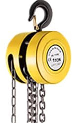 QIUYMGFG Palan Électrique treuil Palan à chaîne Bloc de chaîne 1/2/3 tonnes (2200/4400/6600 LBS) capacité 8/15 Pieds Hauteur de Levage Construction en Acier Rouge Jaune(Yellow 2T 40ft)