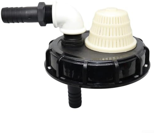 IBC Wassertank Adapter Kappe, IBC Tank Cover Deckel mit Belüftung Außengewinde zur Bildung von Tank Überlauf Einlass Auspuff
