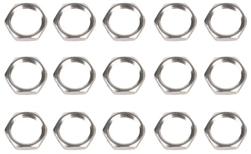 SHELIZI Dadi Esagonali Sottili in Acciaio Inossidabile 304-15 Pacchetto per Raccordi Tubolari & Applicazioni Generiche 15Pcs G1/8