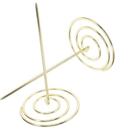 Homoyoyo 2 Pcs Metal Menu Summons Forks Invoice for Restaurant Office Receipt Folder Sturdy Gold Finish for Efficient Document Organization