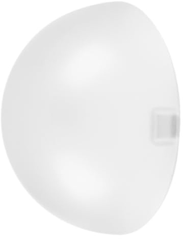Diffusore Flash Dome in Plastica Bianco per Fotografia | Copertura Semicircolare, Montaggio Rapido e Diffusione Uniforme, Accessorio Leggero per Luce in Studio