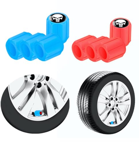 8 Stück Ventilkappen für Autoreifen, fluoreszierend, leuchtend, Presta-Ventilkappen, Gadget für Auto, Auto-Ausrüstung, leuchtende Reifenabdeckung, Universal-Zubehör