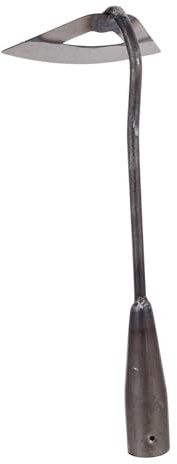 BESTonZON Outil De Jardinage Main Acier pour Désherbage Et Plantation Houe Légère Ergonomique pour Cultiver Et Retourner La Terre