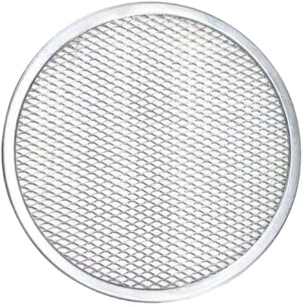 GARVALON Teglia Pizza in Alluminio con Rete Antiaderente Distribuzione Uniforme del Calore per Forno Gas ed Elettrico per Pizza Pane e Dolci Fatta in Casa
