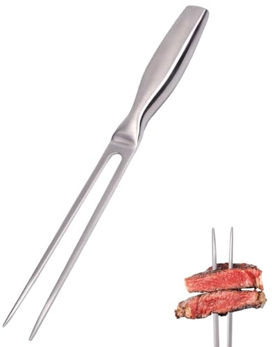 Stainless Steel Meat Fork,Carving Fork with Ergonomic Handle for Grilling & Carving Roasting, Turkey & Dinner Parties