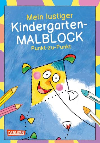 Mein lustiger Kindergarten-Malblock Punkt-zu-Punkt