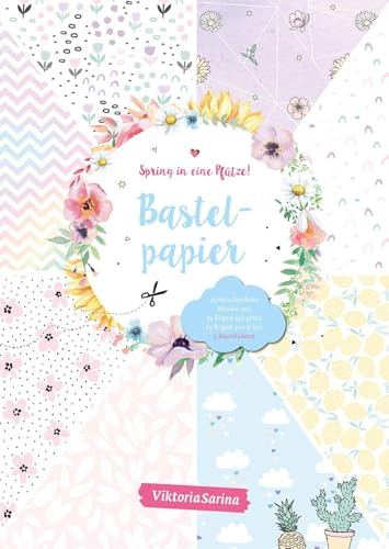 Spring in eine Pfütze! Bastelpapier: Motivpapier in unterschiedlichen Papierstärken + 2 Seiten DIY-Anleitungen von Viktoria Sarina
