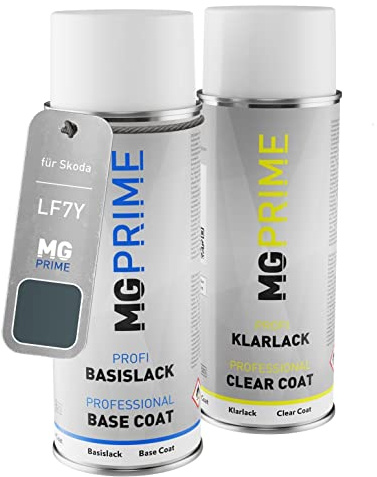 MG PRIME Billack sprayburk för Skoda LF7Y / F6 Quarzgrau Metallic +1K