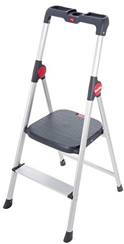 Marche Pied 2 marches Pliable sécurisé en Aluminium Hailo WideStep
