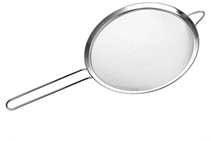 Tooloflife, colador de acero inoxidable de 20CM, colador de malla fina, colador de cocina, coladores de té de malla fina para té suelto