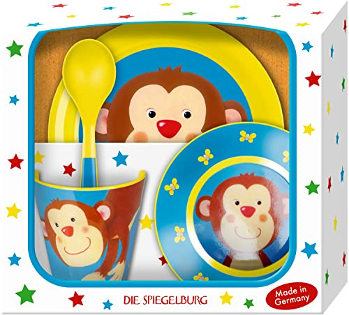 Die Spiegelburg - Geschenkset - Geschirr-Set AFFE, Freche Rasselbande, 18249