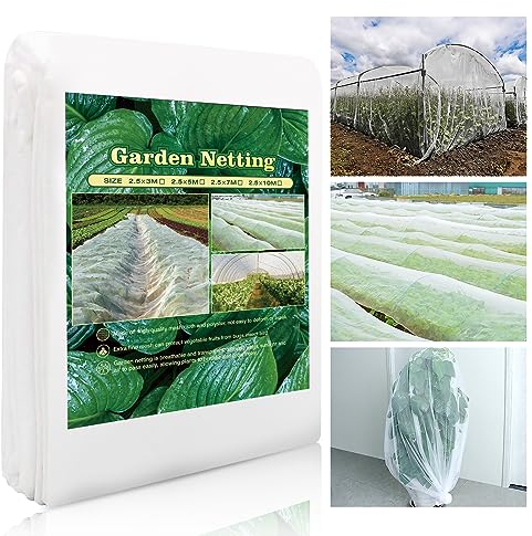 SESAMIS Filet Anti-Insecte 2.4x3/5/7/10m - Protection Potager à Maille Fine pour Légumes et Jardin (2.4x3m)