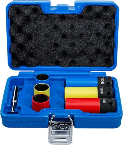 BGS 7510 | Jeu de douilles spiralées/jeu d’extracteurs de vis et de douilles de puissance avec protection | 12,5 mm (1/2) | 17/19 / 21 mm | 7 pièces