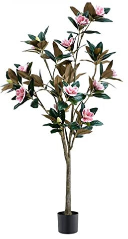 Kunstbaum Künstlicher Baum Magnolie Künstlicher Baum Pflanze Topf Wohnzimmer Schlafzimmer Dekoration Gefälschter Baum Bodendekoration Simulationsbaum Kunstpflanzen Künstliche Pflanzen (Size : 180cm