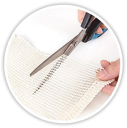Cabilock Steaming Cloth Beige Cotton Gauze Pad Non-stick Mesh for Steaming Food Easy to Clean Dumpling Mat