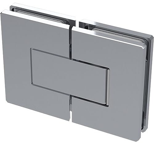 Duschtür Scharnier 8505N 180 Grad Glas-Glas, Messing verchromt poliert