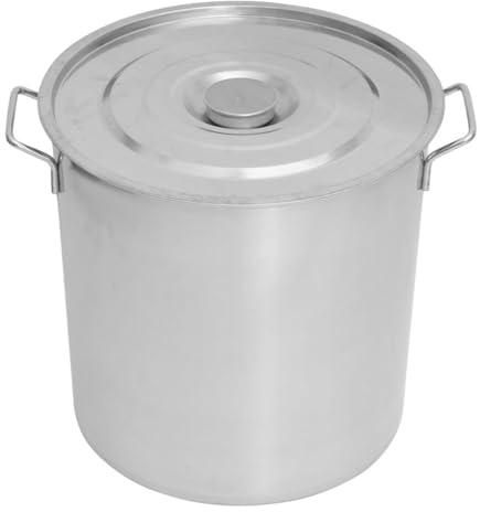 Kichvoe Olla De Sopa De Acero Inoxidable Con Tapa Cubo Grande Para Arroz Gachas Sopa Cacerola Multifuncional De Cocina
