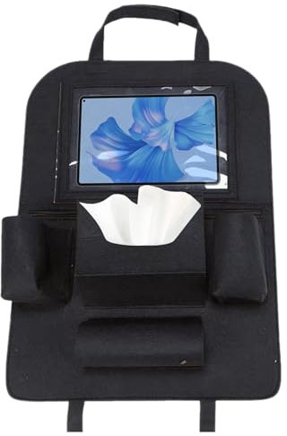 Auto Rücksitz Organizer, Auto Organizer, Tablet Halter Organizer, Rücksitzschutz, Auto Sitz Organizer aus Filz,