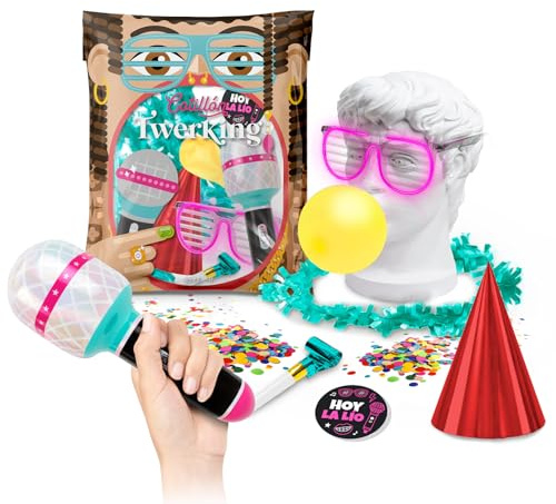 OH YEAH -10 Bolsas de Cotillón 8 Piezas - Bolsa de Cotillón Twerking Nochevieja - Nochevieja - Cotillón Fin de Año - Fiesta Fin de Año - Decoración Fiesta - Accesorios Nochevieja - DISEÑO Unico
